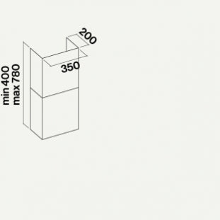 Prisma Wall Mounted Hood 85 cm 800 M³/H