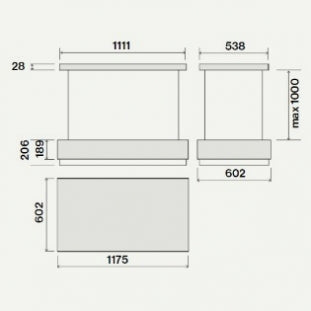 Levante Island Hood 120 cm 600 M³/H