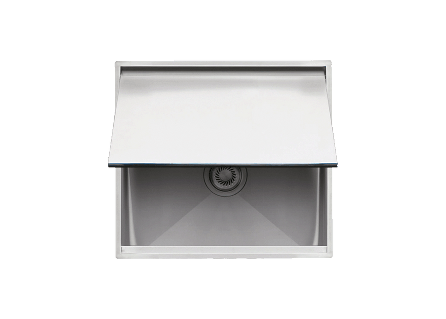 BUILT IN SINK SINGLE FLUSH-MOUNTED STAIN LESS STEEL OUT DOOR