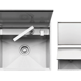 BUILT IN SINK + MIXER LAB 60 CM