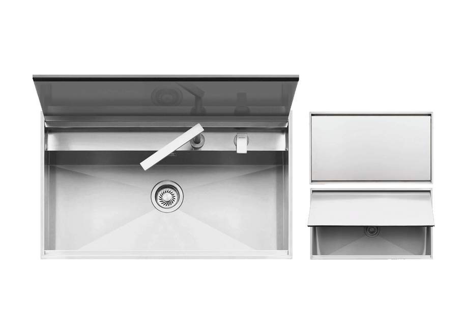 BUILT IN SINK + MIXER LAB 90 CM