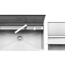 BUILT IN SINK + MIXER LAB 90 CM