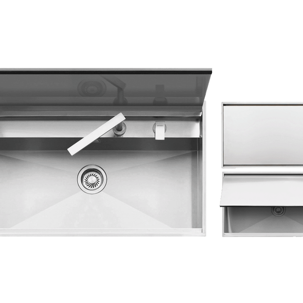 BUILT IN SINK + MIXER LAB 90 CM
