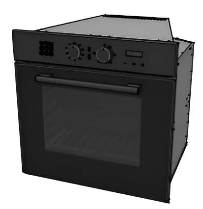 CITY ONE GLASS BUILT IN OVEN BLACK MULTIPROGRAM 60CM