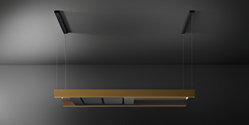 ISLAND HOOD LIGHT 180CM BRONZE