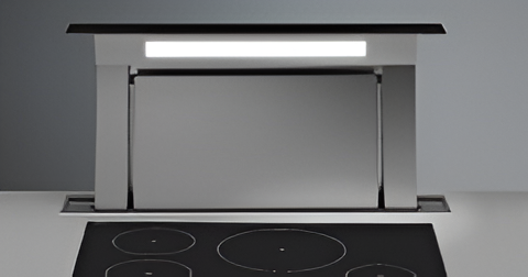 DOWDRAFT HOOD WORKTOP 120CM BLACK