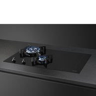 MIXED HOB BLACK GLASS CLASSICA ASTHETIC MULTI ZONE GRILL FUNCTION ULTRA LOW PROFILE