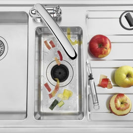 BUILT IN SINK SINGLE BOWL WITH RIGHT TRAY 86 CM