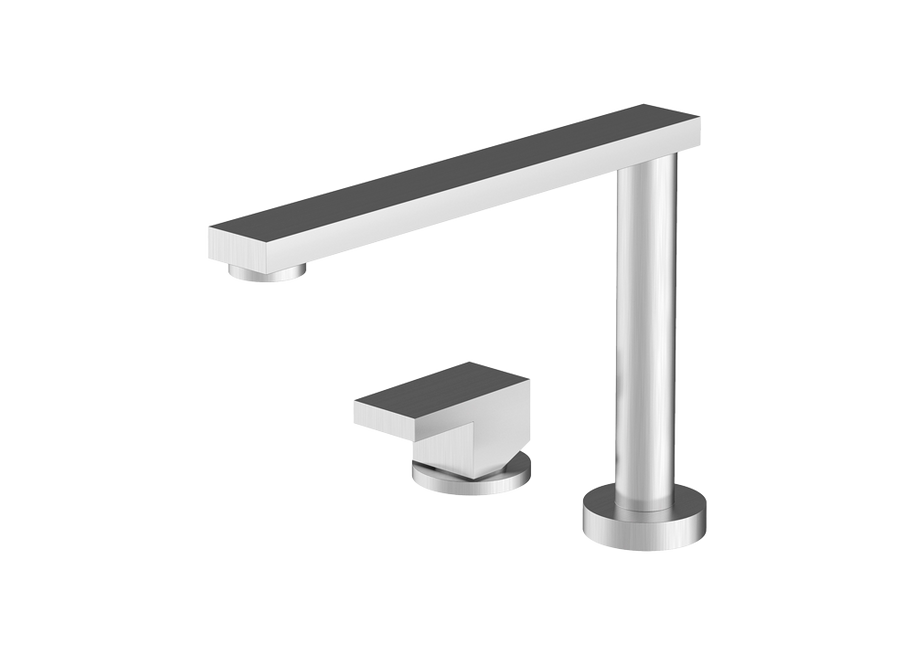 TAP MIXER B_FREE RETRACTIBLE UP & DOWN SATIN STAINLESS STEEL