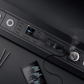 BLACK STAINLESS STEEL BLUETOOTH SPEAKER