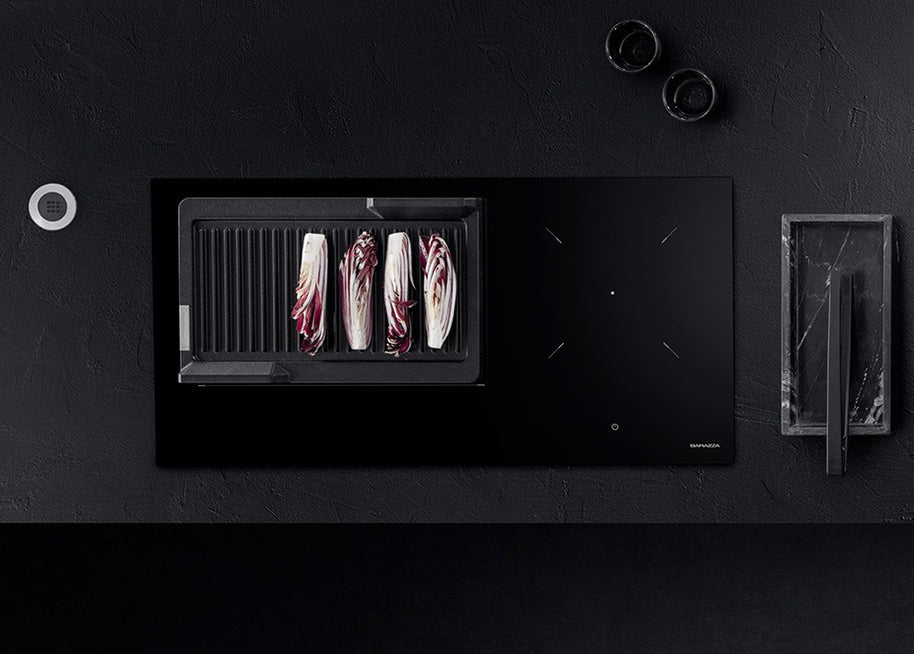90 CM BUILT-IN AND FLUSH CITY HOB, 4 MM BLACK GLASS CERAMIC, 3 INDUCTION ZONES