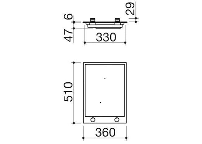 B FREE BUILT IN INDUCTION HOB 36CM