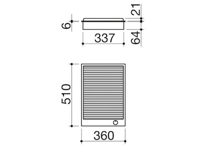 B-FREE BUILT IN GRILLER 36CM
