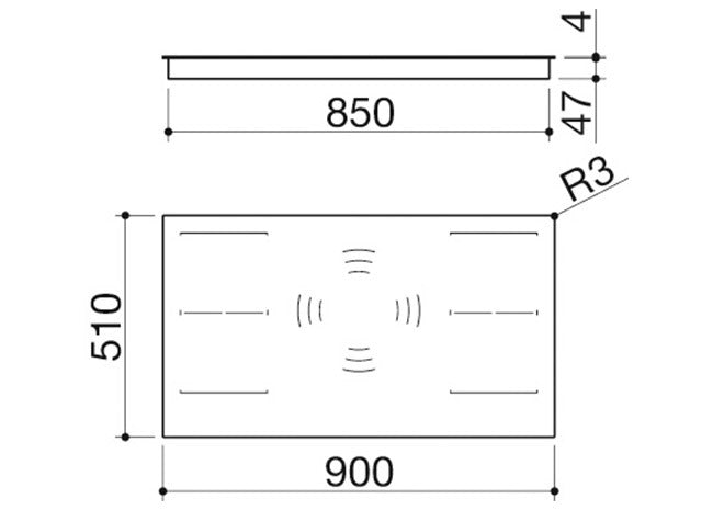 90 CM BUILT-IN AND FLUSH FLUSH SPACE
