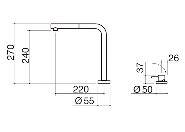 SINK MIXER WITH REMOTE CONTROL & PULL OUT SPRAY HEAD
