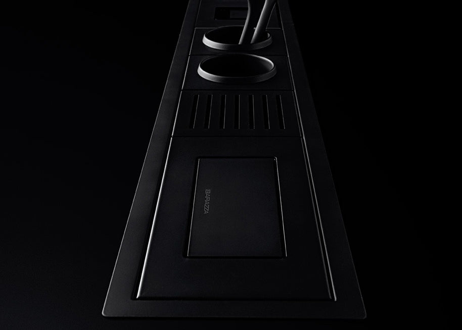 BLACK STAINLESS STEEL ROTATING SOCKET HOLDER