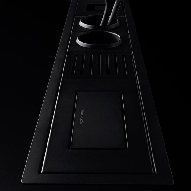 BLACK STAINLESS STEEL ROTATING SOCKET HOLDER