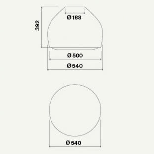 Spohie Island Hood 54 cm 600 m³/h