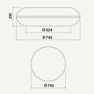 Loop Island Hood 74 cm 600 M³/H