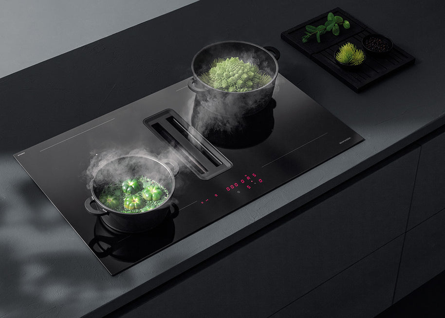 80 CM ZERO ADVANCE BUILT-IN AND FLUSH INTEGRATED COOKER HOOD NERO