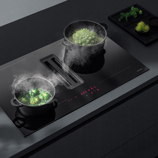 80 CM ZERO ADVANCE BUILT-IN AND FLUSH INTEGRATED COOKER HOOD NERO